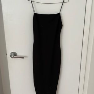 Black Backless Body Con Dress